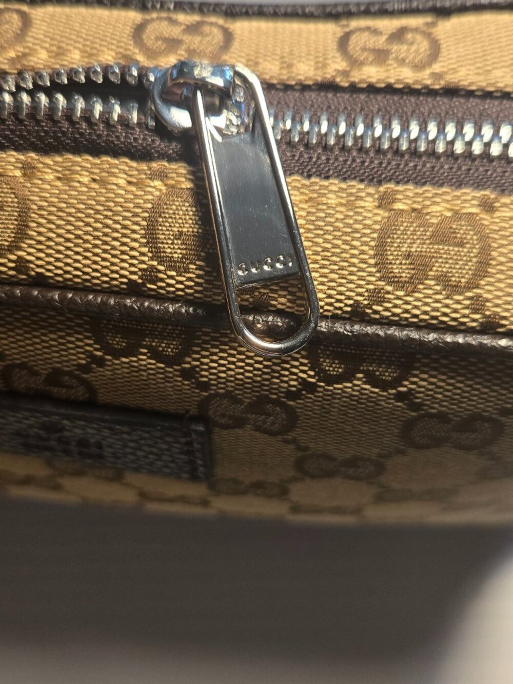 NEW Gucci Beige GG Monogram Pouch Fanny Pack Belt Bag Waist bag - Picture 8 of 8